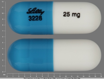 LILLY 3228 25 mg: (0002-3228) Strattera 25 mg Oral Capsule by Tya Pharmaceuticals