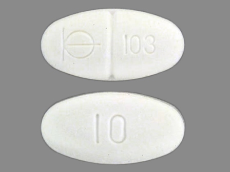BM 103 10: (0004-0263) Demadex 10 mg Oral Tablet by Physicians Total Care, Inc.