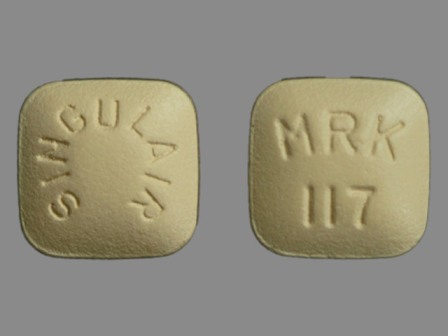 MRK 117 SINGULAIR: (0006-0117) Singulair 10 mg Oral Tablet by Cardinal Health