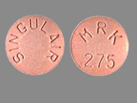 MRK 275 SINGULAIR: (0006-0275) Singulair 5 mg Chewable Tablet by A-s Medication Solutions LLC