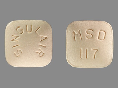 MSD 117 SINGULAIR: (0006-9117) Singulair 10 mg Oral Tablet by Merck Sharp & Dohme Corp.