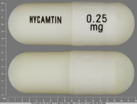 HYCAMTIN 0 25 mg: (0007-4205) Hycamtin .25 mg Oral Capsule by Novartis Pharmaceuticals Corporation