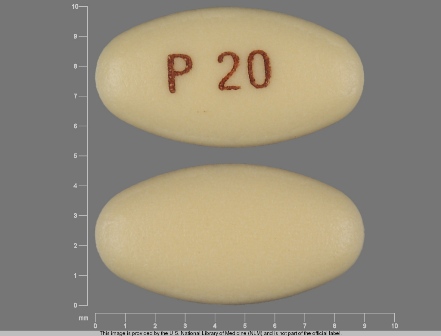 P 20: (0008-0606) Protonix 20 mg Enteric Coated Tablet by Stat Rx USA LLC