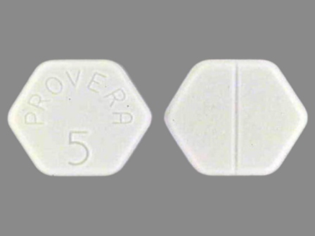 PROVERA 5: (0009-0286) Provera 5 mg Oral Tablet by Pharmacia and Upjohn Company