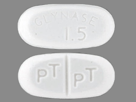 GLYNASE 1 5 PT PT: (0009-0341) Glynase 1.5 mg Oral Tablet by Pharmacia and Upjohn Company