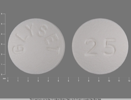GLYSET 25: (0009-5012) Glyset 25 mg Oral Tablet by Pharmacia and Upjohn Company