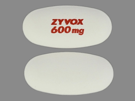 ZYVOX 600mg: (0009-5135) Zyvox 600 mg Oral Tablet by Pharmacia and Upjohn Company