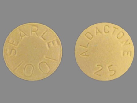 SEARLE 1001 ALDACTONE 25: (0025-1001) Aldactone 25 mg Oral Tablet by G.d. Searle LLC Division of Pfizer Inc