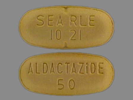 ALDACTAZIDE 50 SEARLE 1021: (0025-1021) Aldactazide 50 mg Oral Tablet by G.d. Searle LLC Division of Pfizer Inc