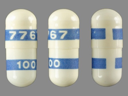 white and blue capsule 7767 100