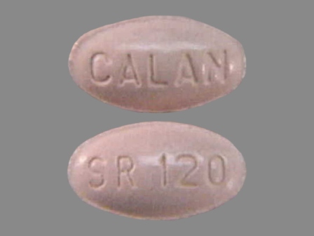 CALAN SR 120: (0025-1901) 24 Hr Calan 120 mg Extended Release Tablet by G.d. Searle LLC Division of Pfizer Inc