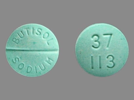 BUTISOL SODIUM 37 113: (0037-0113) Butisol Sodium 30 mg Oral Tablet by Meda Pharmaceuticals Inc.