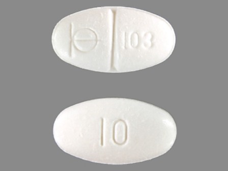 103 10: (0037-5010) Demadex 10 mg Oral Tablet by Meda Pharmaceuticals Inc.