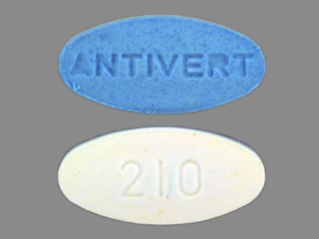 Antivert 210: (0049-2100) Antivert 12.5 mg Oral Tablet by Roerig