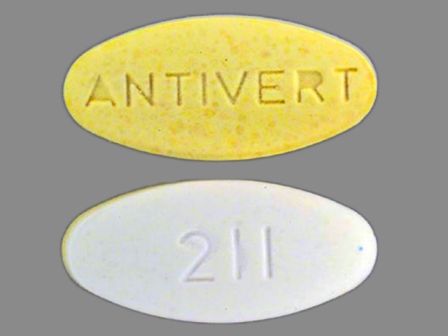 Antivert 211: (0049-2110) Antivert 25 mg Oral Tablet by Roerig