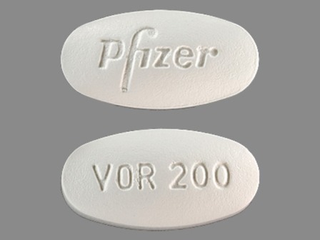 Pfizer VOR200: (0049-3180) Vfend 200 mg Oral Tablet by Roerig