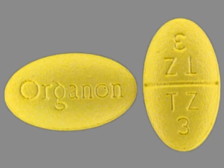 T3Z OR Organon TZ 3: (0052-0105) Remeron 15 mg Oral Tablet by Organon USA Inc.