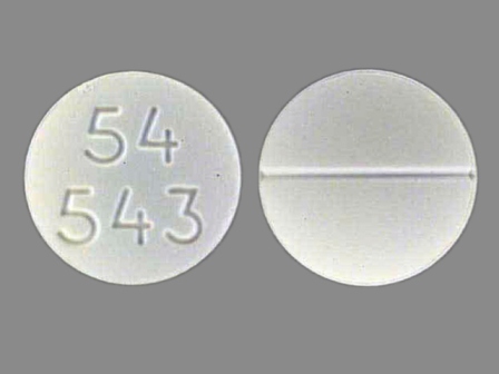 54 543 White Round Tablet