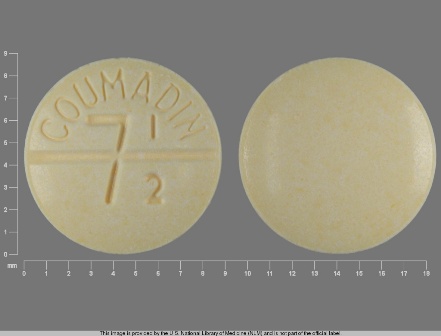 7 1 2 COUMADIN: (0056-0173) Coumadin 7.5 mg Oral Tablet by Physicians Total Care, Inc.