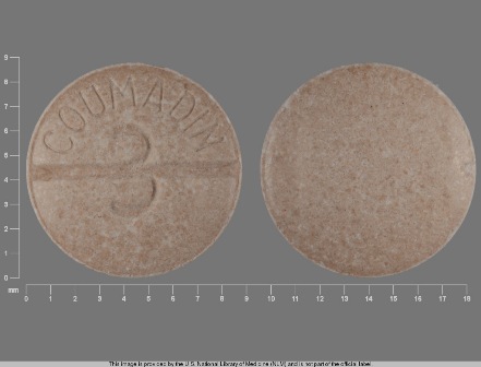 3 COUMADIN: (0056-0188) Coumadin 3 mg Oral Tablet by Physicians Total Care, Inc.