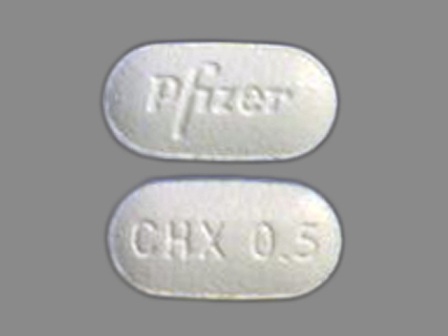 Pfizer CHX 0 5: (0069-0468) Chantix 0.5 mg Oral Tablet by Cardinal Health