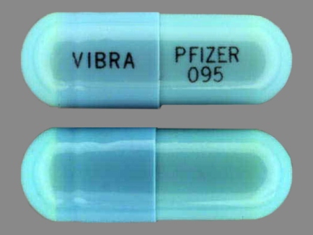 Vibra Pfizer 095: (0069-0950) Doxycycline 100 mg Oral Capsule by Greenstone LLC