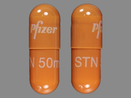 Pfizer STN 50 mg: (0069-0980) Sutent 50 mg Oral Capsule by Pfizer Laboratories Div Pfizer Inc
