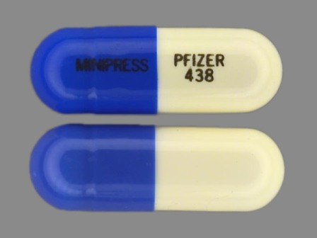 Pfizer 438 Minipress: (0069-4380) Minipress 5 mg Oral Capsule by Pfizer Laboratories Div Pfizer Inc