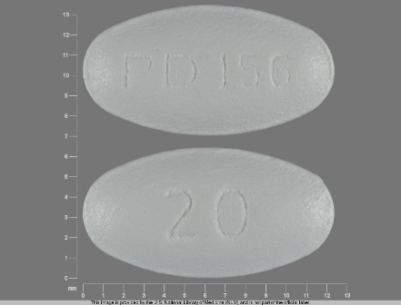PD 156 20: (0071-0156) Lipitor 20 mg Oral Tablet by Cardinal Health