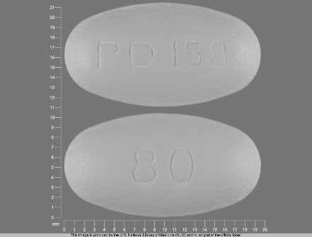 PD 158 80: (0071-0158) Lipitor 80 mg Oral Tablet by Parke-davis Div of Pfizer Inc