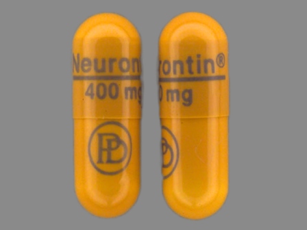 PD Neurontin 400 mg: (0071-0806) Neurontin 400 mg Oral Capsule by Parke-davis Div of Pfizer Inc