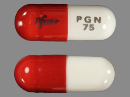 Pfizer PGN 75: (0071-1014) Lyrica 75 mg Oral Capsule by Remedyrepack Inc.