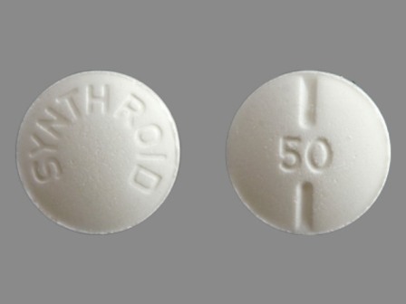 SYNTHROID 50: Synthroid 0.05 mg Oral Tablet