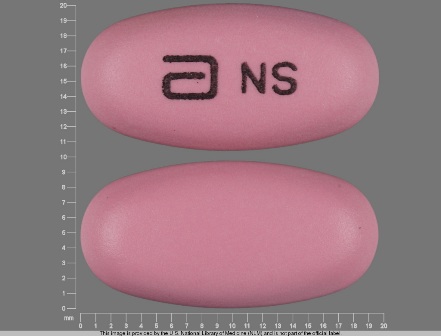 a NS purple oval tablet
