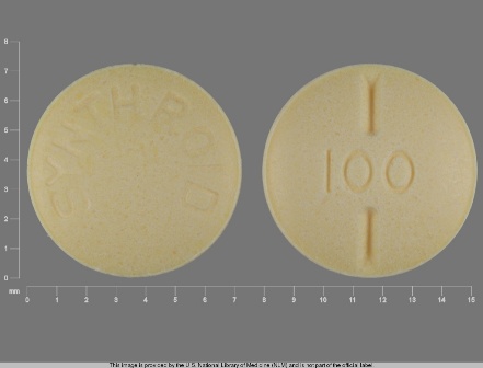 SYNTHROID 100: (0074-6624) Synthroid 100 ug/1 Oral Tablet by State of Florida Doh Central Pharmacy