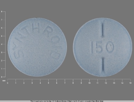 SYNTHROID 150: Synthroid 0.15 mg Oral Tablet
