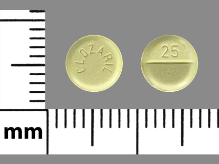 CLOZARIL 25: (0078-0126) Clozaril 25 mg Oral Tablet by Novartis Pharmaceuticals Corporation