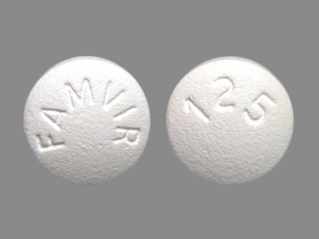 FAMVIR 125: (0078-0366) Famvir 125 mg Oral Tablet by Novartis Pharmaceuticals Corporation