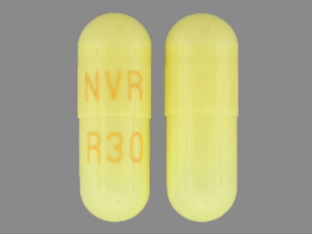 NVR R30: 24 Hr Ritalin 30 mg Extended Release Capsule