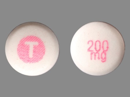 T 200 mg: (0078-0511) 12 Hr Tegretol XR 200 mg Extended Release Tablet by Novartis Pharmaceuticals Corporation