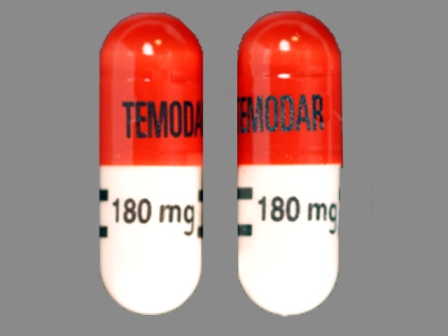 TEMODAR 180 mg: (0085-1430) Temodar 180 mg Oral Capsule by Merck Sharp & Dohme Corp.