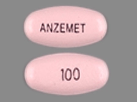 100 ANZEMET: (0088-1203) Anzemet 100 mg Oral Tablet, Film Coated by Validus Pharmaceuticals LLC