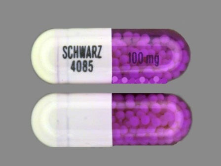 SCHWARZ 4085 100 mg: (0091-4085) 24 Hr Verelan 100 mg Extended Release Capsule by Ucb, Inc.