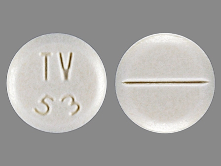 TV 53: Buspirone Hydrochloride 5 mg (Equivalent To Buspirone 4.6 mg) Oral Tablet