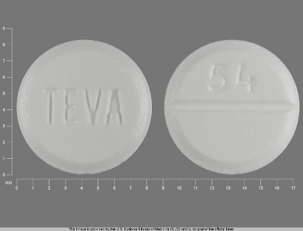 TEVA 54: (0093-0054) Buspirone Hydrochloride 10 mg Oral Tablet by A-s Medication Solutions