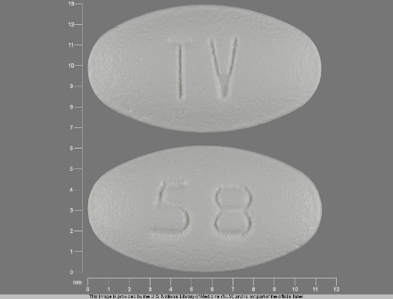 TV 58: (0093-0058) Tramadol Hydrochloride 50 mg Oral Tablet by Teva Pharmaceuticals USA Inc