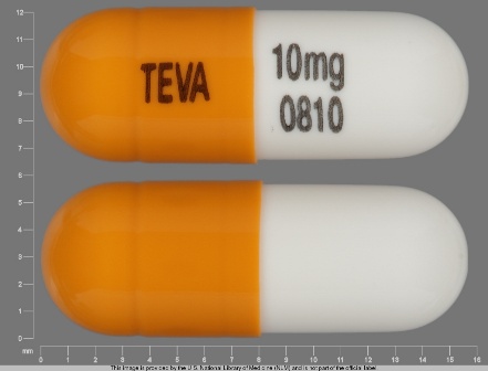 TEVA 10mg 0810: (0093-0810) Nortriptyline (As Nortriptyline Hydrochloride) 10 mg Oral Capsule by Preferred Pharmaceuticals, Inc