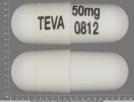 TEVA 50mg 0812: (0093-0812) Nortriptyline Hydrochloride 50 mg/1 Oral Capsule by Aidarex Pharmaceuticals LLC