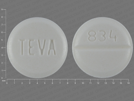 Clonazepam 834;TEVA