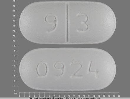 9 3 0924: Oxaprozin 600 mg (As Oxaprozin Potassium 678 mg) Oral Tablet
